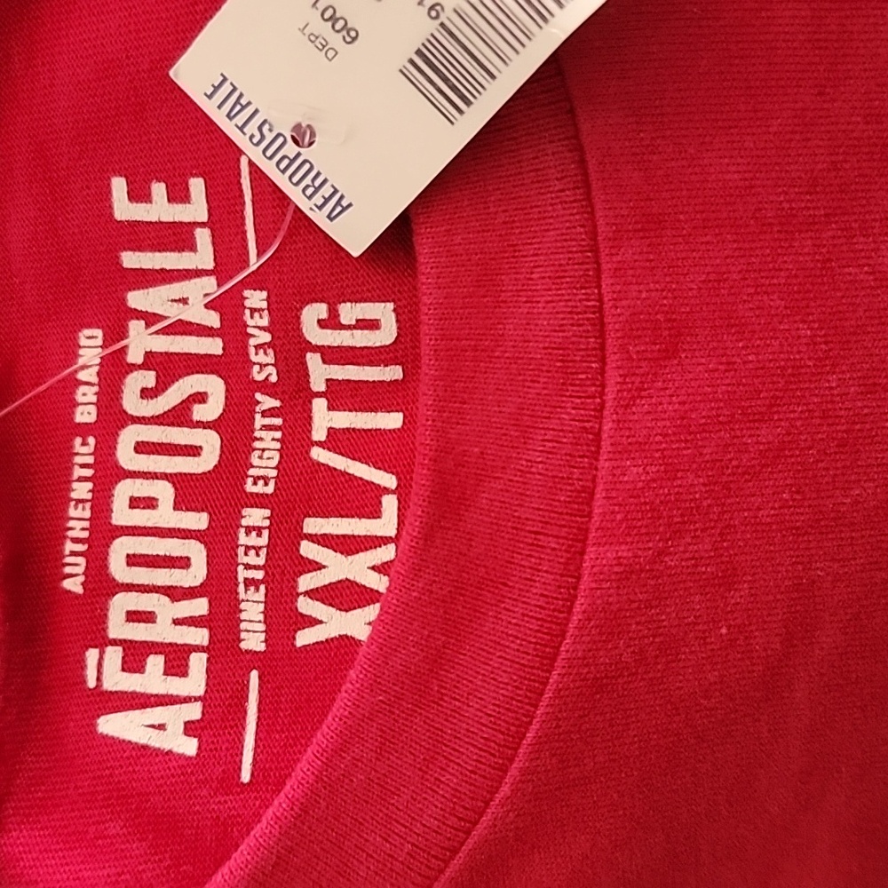 Aeropostale Surf TShirt Size XXL Red New With Tags - Picture 3 of 5
